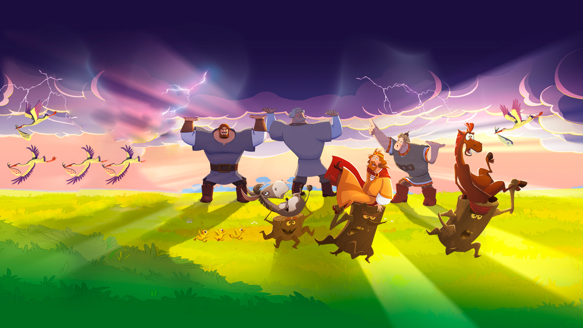 Смотри фильм Три богатыря и свет клином в кинотеатре